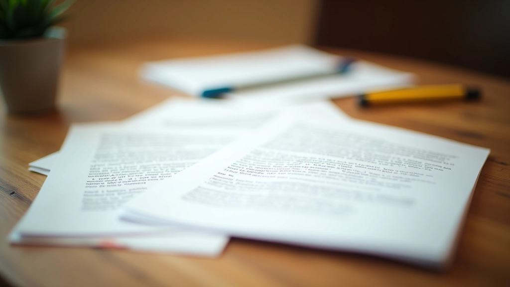 Notas de apresentação manuscritas com marcações de pausa e entonação para storytelling